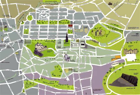 edinburgh map city centre